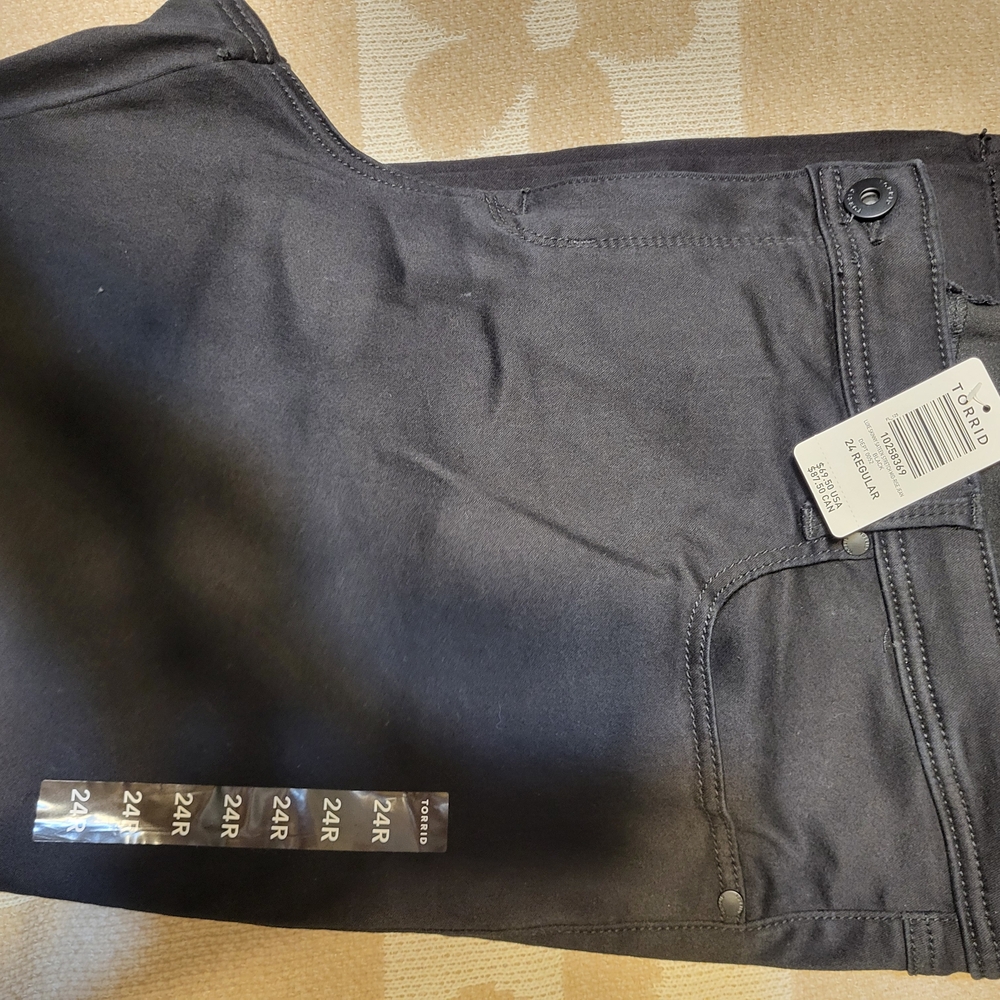 Torrid Black Straight Leg Jeans